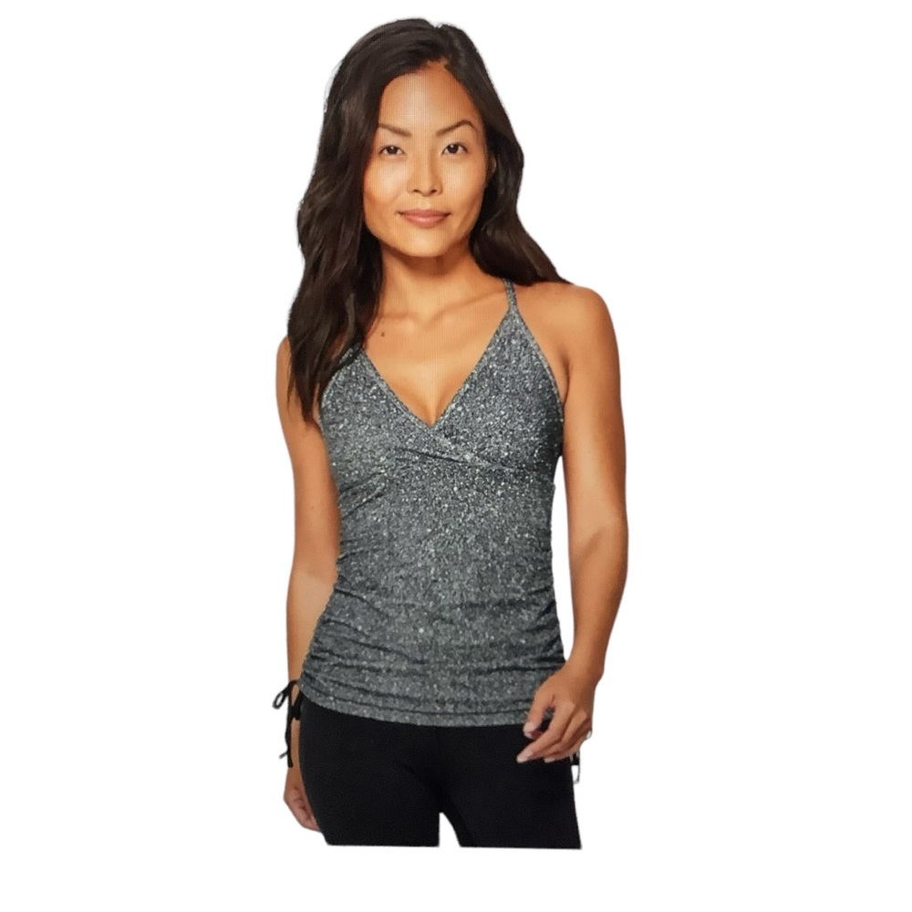 Lululemon Full Freedom Tank NWT Sz 8 Luminesce Splatter White Black